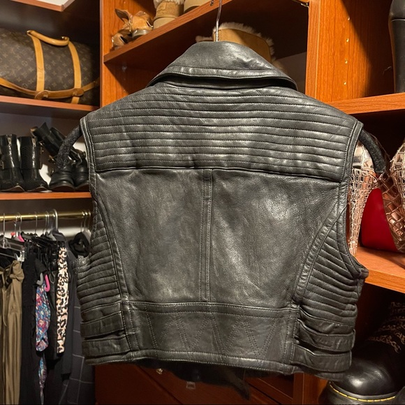 Burberry Leather Vest Moto/ Biker Banningham, similar 2 Burberry Loseley Jacket - Picture 3 of 9